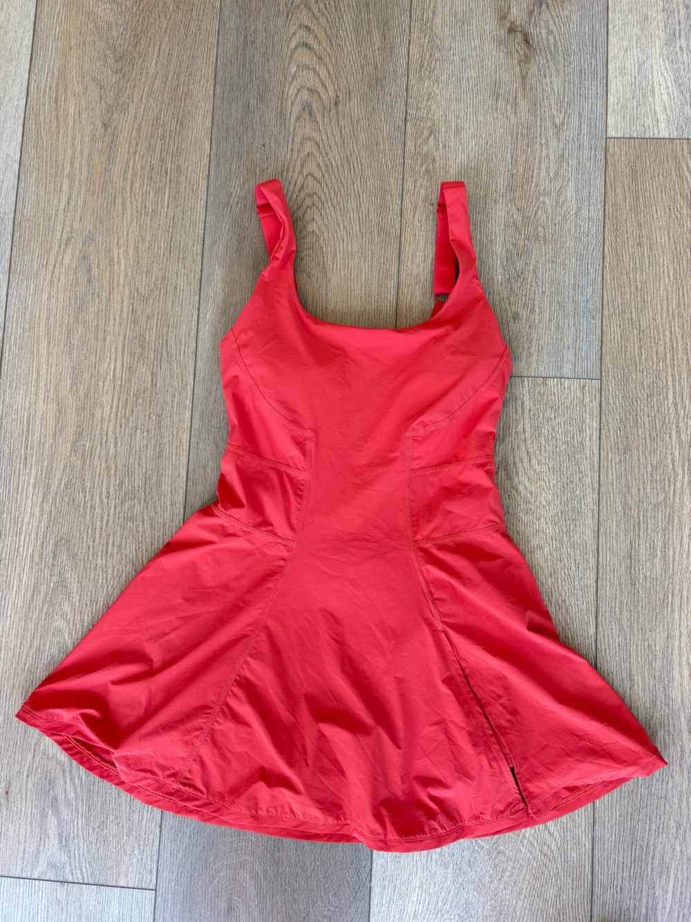 POPFLEX Red Mini Dress with Flared Skirt